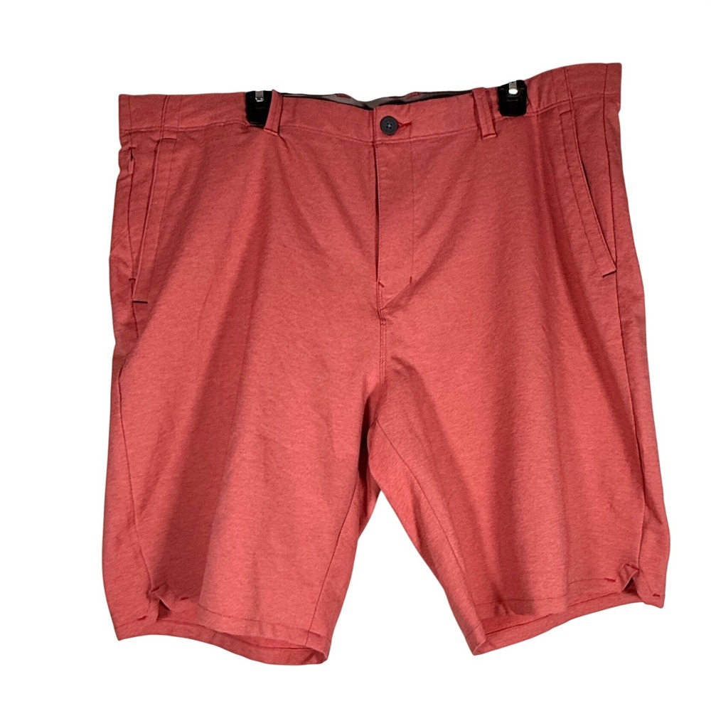 Tommy Bahama Boracay Shorts Coral Pink Heathered Flat Front Size 42